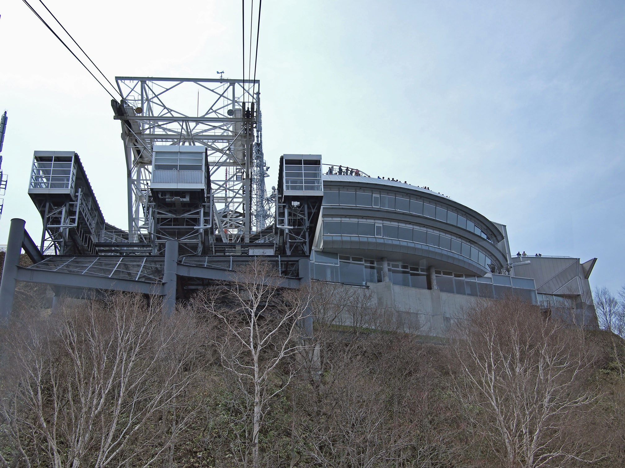 函館山ロープウェイの山頂駅（2010年撮影）