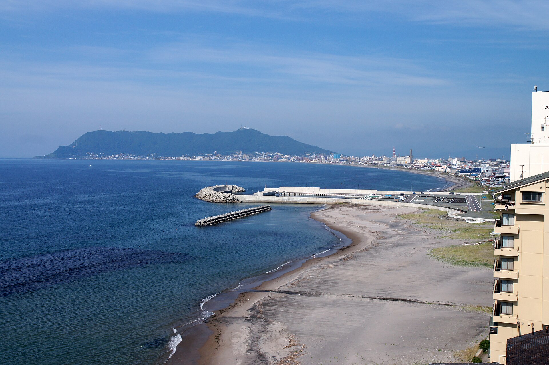 函館市の湯の川温泉周辺の海岸（イメージ）