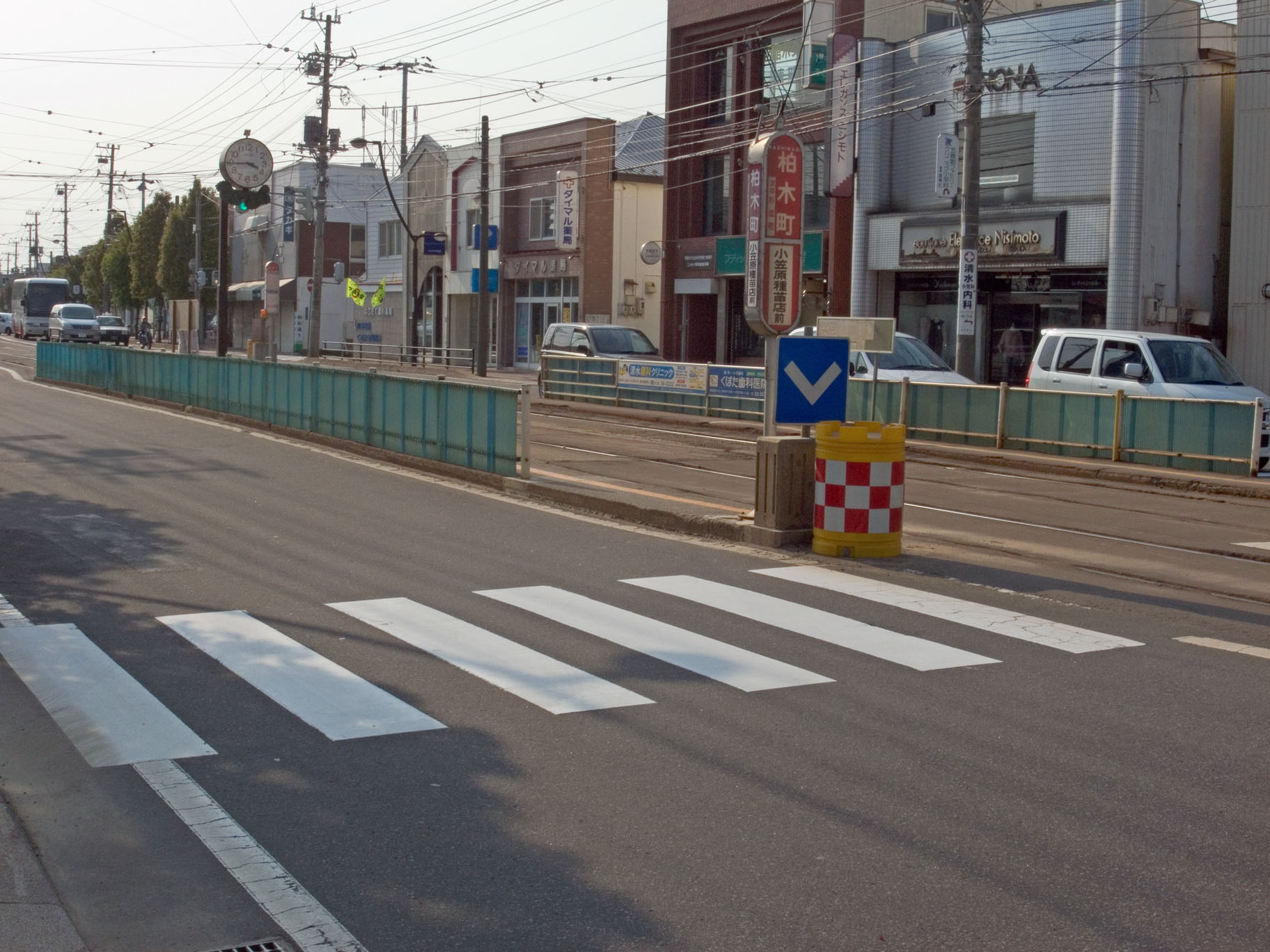 函館市電の柏木町停留場（2009年撮影）