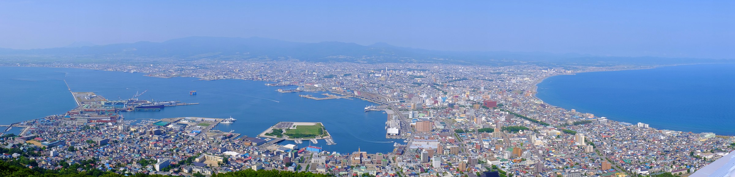 函館山から見た函館市街（イメージ）